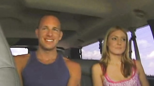 Nasty fuck buddies have hardcore anal sex in the car