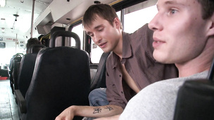 Lucas Collins loves sucking a thick pike in the bus