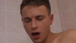 Gay loves having anal with his boyfriend under the shower
